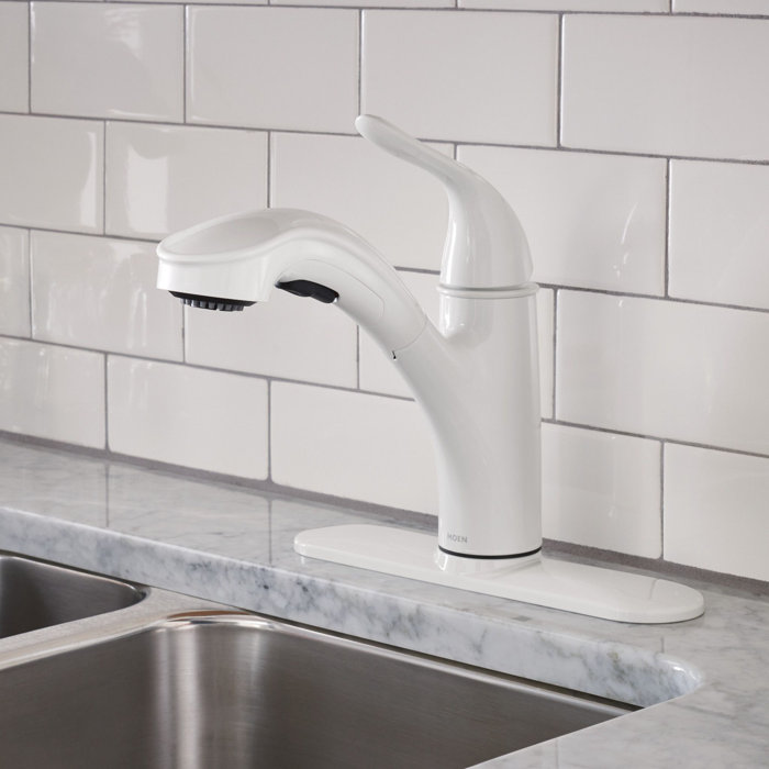 Moen Brecklyn SingleHandle PullOut Sprayer Kitchen Faucet with Power